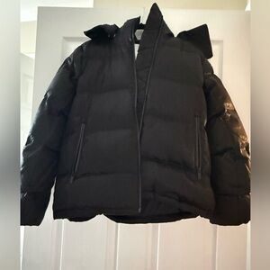 NWT lululemon Black Shine Puffer Jacket with Hood